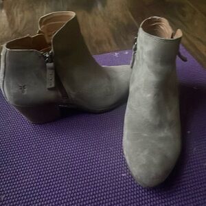 Suede Frye booties